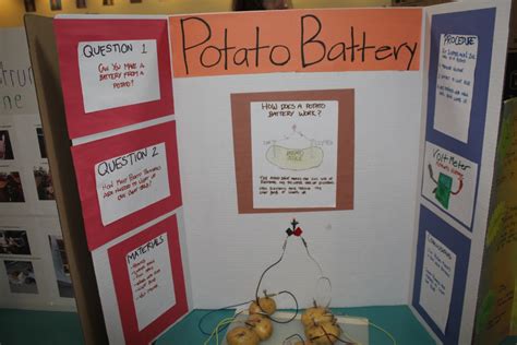 potato battery science project|science fair projects with potatoes.